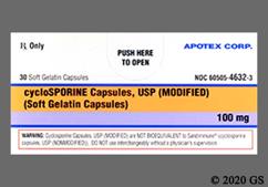 Gray C100 - Cyclosporine (modified) 100mg Capsule
