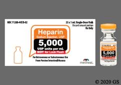 Heparin Sodium Coupon - Heparin Sodium 1ml of 5000 units/ml vial