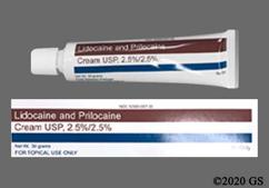 white - Lidocaine / Prilocaine 2.5%-2.5% Topical Cream
