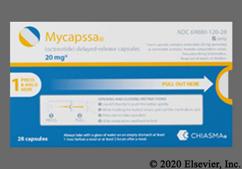 Mycapssa Coupon - Mycapssa 28 capsules of 20mg package