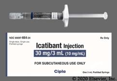 Icatibant Coupon - Icatibant 1 syringe of 30mg/3ml carton