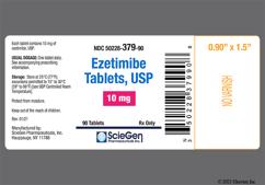 White Oblong Sg And 379 - Ezetimibe 10mg Tablet