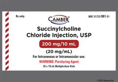 colorless - Succinylcholine Chloride 200mg / 10mL Solution for Injection