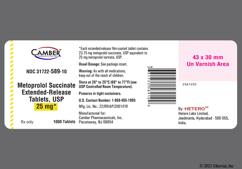 White Oval 7 5 And J - Metoprolol Succinate 25mg Extended-Release Tablet