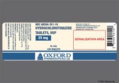 Peach Round O And 361 - Hydrochlorothiazide 25mg Tablet