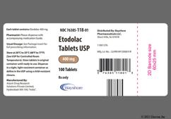 Beige Oval By7 - Etodolac 400mg Tablet