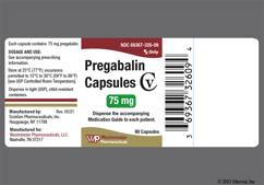 Orange And White Sg 352 - Pregabalin 75mg Capsule