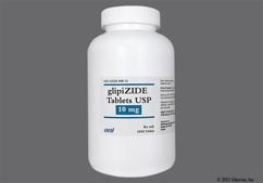White Round Ani And 316 - Glipizide 10mg Tablet