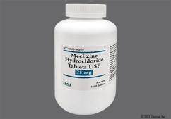 Yellow Oval 842 And Ani - Meclizine Hydrochloride 25mg Tablet