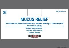 White Oblong G233 - Mucus Relief 600mg Extended-Release Tablet