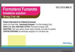 colorless - Formoterol Fumarate 20mcg / 2mL Solution for Inhalation