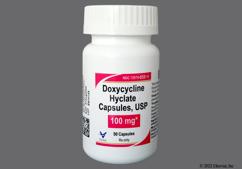 Blue Chl D76 - Doxycycline Hyclate 100mg Capsule
