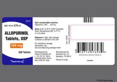 White Round I 135 - Allopurinol 100mg Tablet