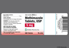 White Round Em 5 - Methimazole 5mg Tablet