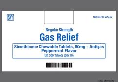 White Round G 103 - Simethicone 80mg Chewable Tablet (Mint)