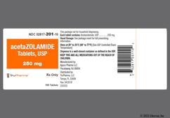 White Round Ac 158 - Acetazolamide 250mg Tablet
