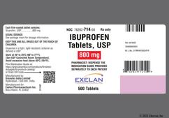 White Oblong I 10 - Ibuprofen 800mg Tablet