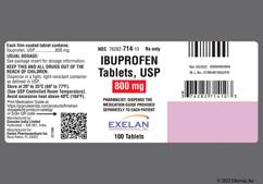 White Oblong I 10 - Ibuprofen 800mg Tablet