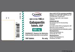 White Oval T 1 - Gabapentin 600mg Tablet