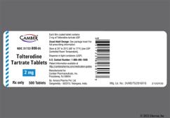 White Round J And 158 - Tolterodine Tartrate 2mg Tablet