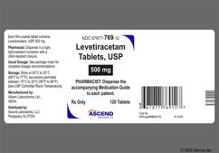 Yellow Oval Lt500 - Levetiracetam 500mg Tablet