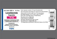 Blue-Green And Yellow Cipla 10 Mg 382 - Lenalidomide 10mg Capsule