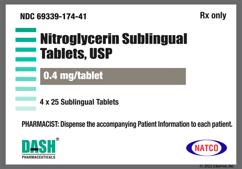 White Round V And 4 - Nitroglycerin 0.4mg Sublingual Tablet