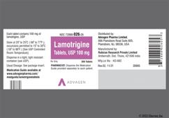White Round Logo 61 - Lamotrigine 100mg Tablet