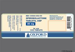 White Round O And 852 - Spironolactone 25mg Tablet