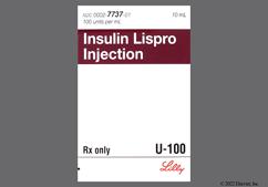 Insulin Lispro Coupon - Insulin Lispro 10ml of 100 units/ml vial