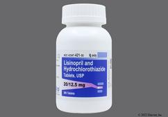 Yellow Round H151 - Lisinopril / Hydrochlorothiazide 20mg-12.5mg Tablet