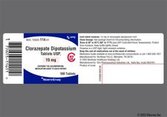 Pink Round T 47 - Clorazepate Dipotassium 15mg Tablet