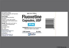 Blue And Green Sg 114 - Fluoxetine Hydrochloride 20mg Capsule