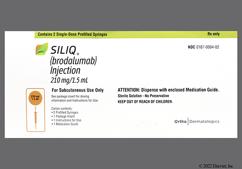 Siliq Coupon - Siliq 2 syringes of 210mg/1.5ml carton