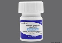 Blue Oval 410 - Sumatriptan and Naproxen Sodium 85mg-500mg Tablet