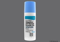 yellow - Adapalene / Benzoyl Peroxide Pump 0.1%-2.5% Topical Gel