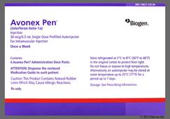 Avonex Coupon - Avonex 4 pens of 30mcg/0.5ml dose pack