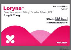 Loryna Coupon - Loryna 28 tablets of 3mg / 0.02mg package
