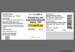 Yellow Oval Logo 134 - Triamterene / Hydrochlorothiazide 37.5mg-25mg Tablet