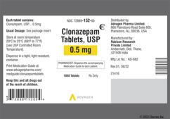 Orange Round Logo 66 - Clonazepam 0.5mg Tablet