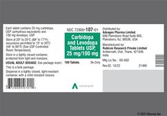 Yellow Round Logo 47 - Carbidopa / Levodopa 25mg-100mg Tablet