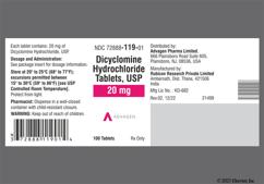 Blue Round Logo A2 - Dicyclomine Hydrochloride 20mg Tablet