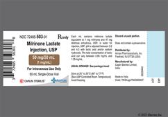 Milrinone Coupon - Milrinone 50ml of 1mg/ml vial