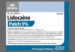 White Rectangular Lidocaine Patch 5% - Lidocaine 5% Transdermal Patch