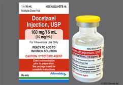 yellow - Docetaxel 160mg / 16mL Solution for Injection