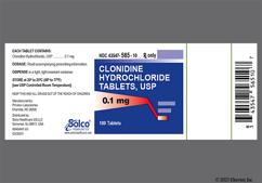 White Oval V And 25 41 - Clonidine Hydrochloride 0.1mg Tablet
