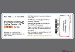 Peach Oval 10 And W L - Dextroamphetamine Sulfate 10mg Tablet