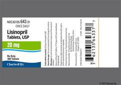 Yellow Round Y14 - Lisinopril 20mg Tablet
