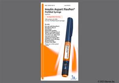 Insulin Aspart Coupon - Insulin Aspart 5 flexpens of 3ml carton