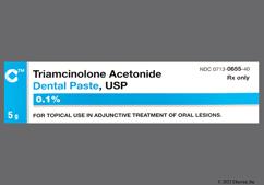 brown - Triamcinolone Acetonide 0.1% Dental Paste